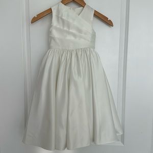 Girls satin flower girl fancy dress